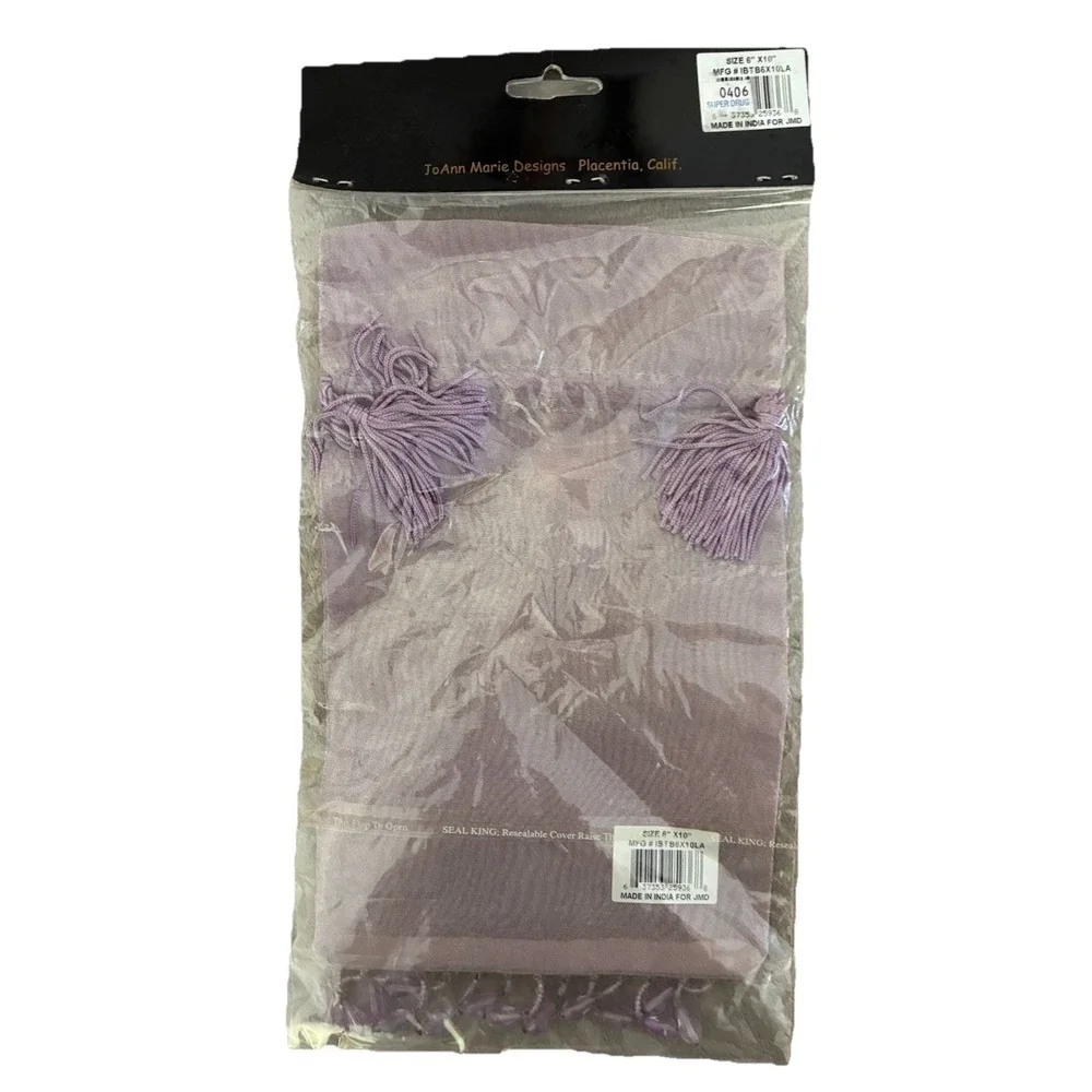 Joann Marie Designs Gift Bag Purple Organza 6x10